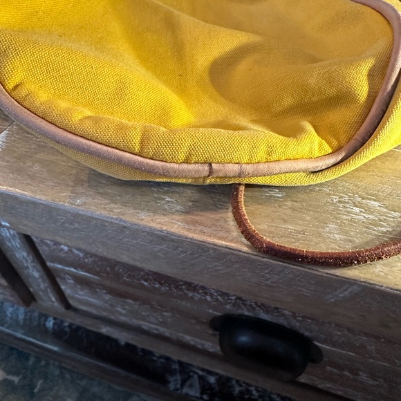 ‼️CYBER MONDAY STEAL‼️Hermes Polochon Mimile Drawstring Yellow Canvas Backpack - Picture 11 of 13